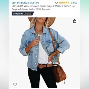 Jean jacket size small